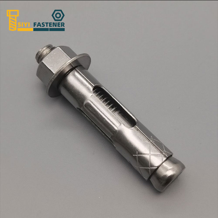 Stainless Steel Sleeve Anchor with Hex Nut and Flat Washer